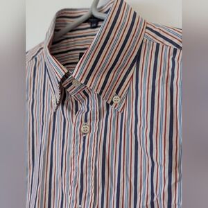 Paul & Shark Red, Blue, and White Striped Shirt